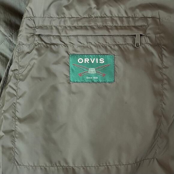 Orvis 1856 Quilted Liner Jacket Lightweight Chore Barn Olive Womens Medium - Picture 5 of 10